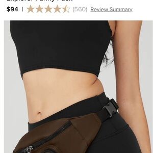Alo Yoga NWOT Brown Fanny Pack